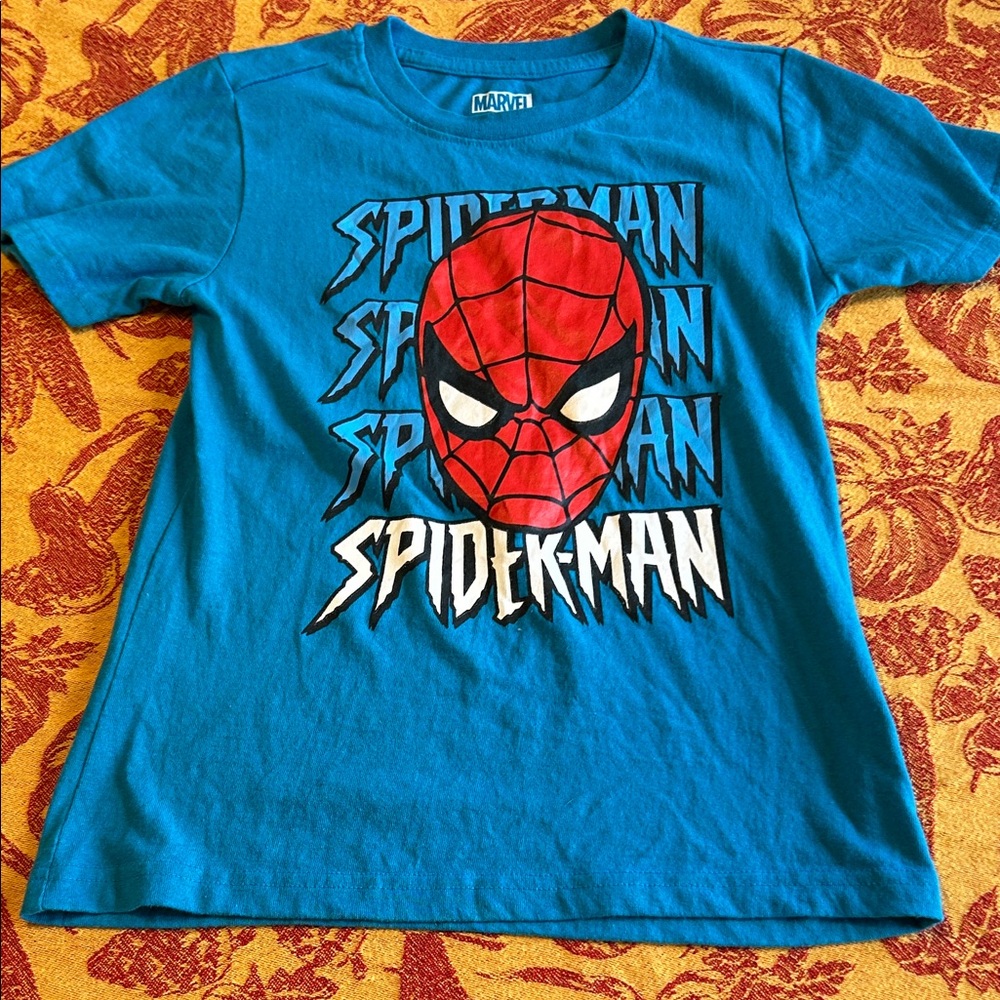 Marvel Spider-Man The Amazing Spider-Man Boys Short Sleeve T-shirt 7 EUC